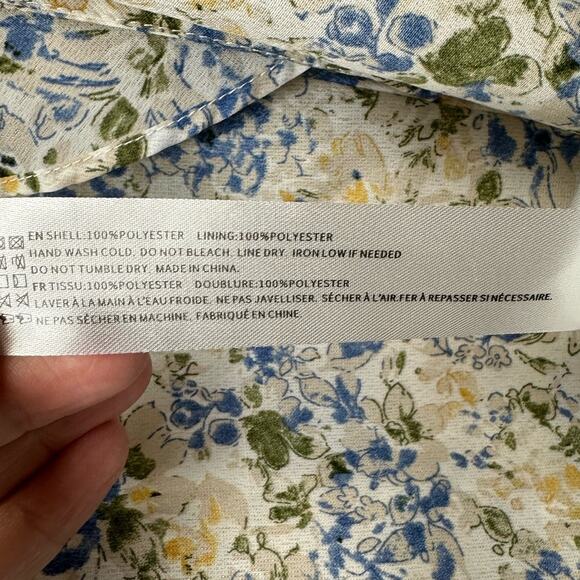 Anthropologie En Saison Floral Midi Slip Sundress Dress – Size Medium - Picture 8 of 8